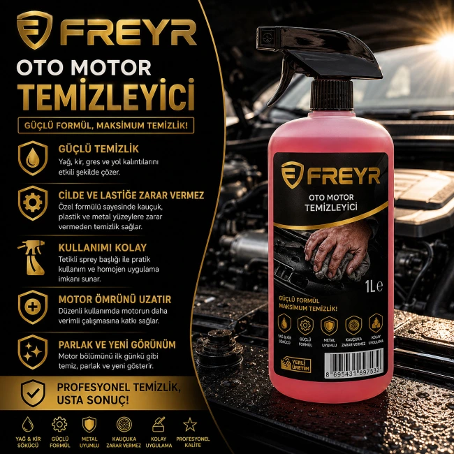 Freyr Oto Motor Temizleyici 1 Litre