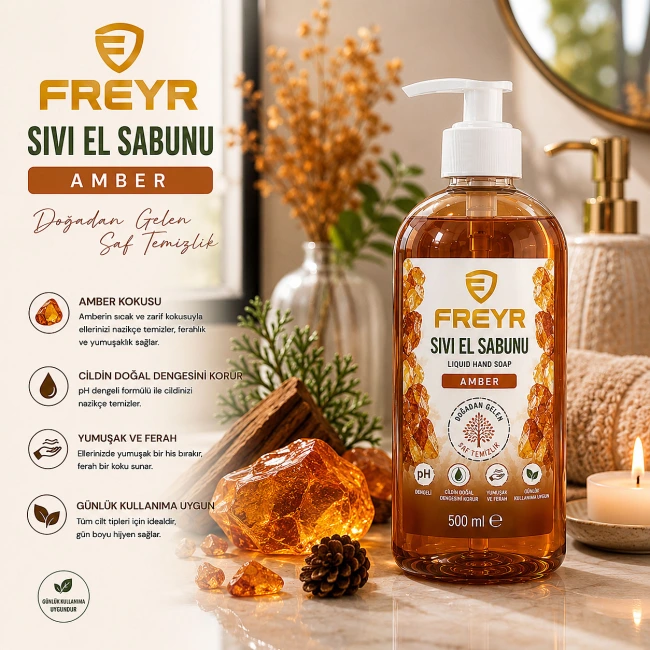 Freyr Sıvı El Sabunu Amber 500 ML