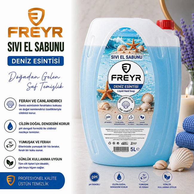 Freyr Sıvı El Sabunu Deniz Esintisi 5 Litre