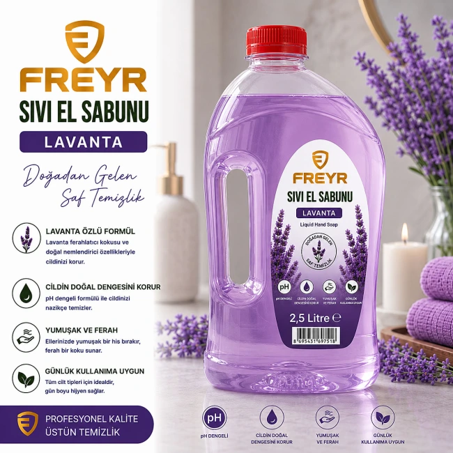 Freyr Sıvı El Sabunu Lavanta 2.5 Litre