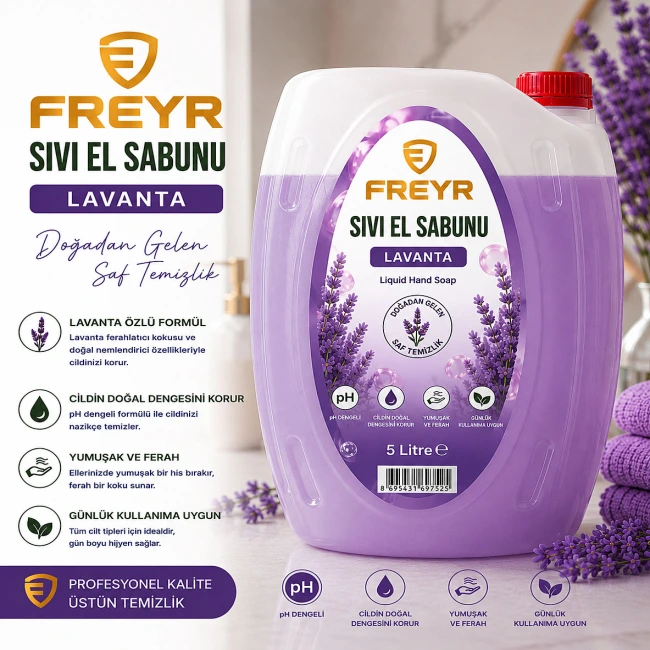 Freyr Sıvı El Sabunu Lavanta 5 Litre