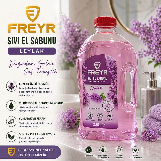 Freyr Sıvı El Sabunu Leylak 2,5 Litre