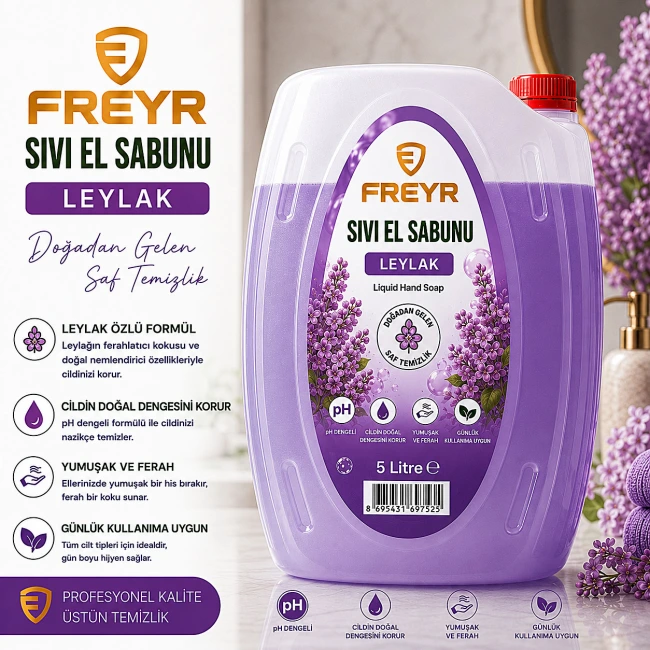 Freyr Sıvı El Sabunu Leylak 5 Litre