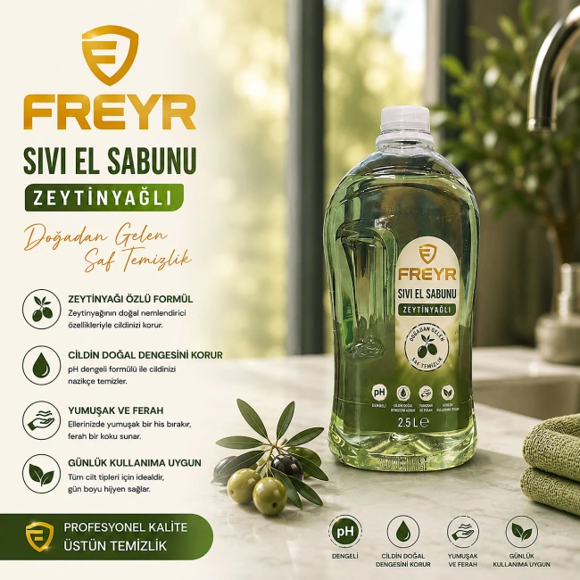 Freyr Sıvı El Sabunu Zeytinyağlı 2.5 Litre