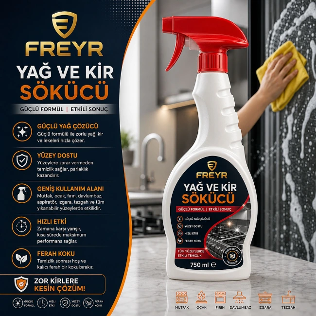 Freyr Yağ ve Kir Sökücü 750 ML