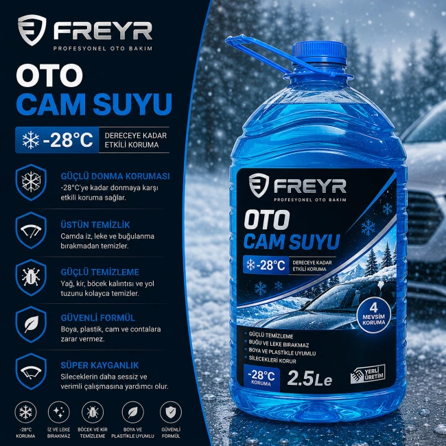 Freyr Oto Cam Suyu -28 Derece 2.5 Litre