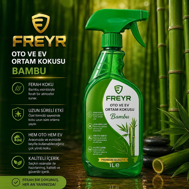 Oto ve Ev Ortam Kokusu Bambu 1 Lt