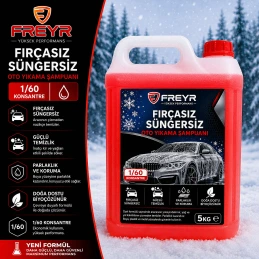 Fırçasız Süngersiz Oto Yıkama Şampuanı 5 Kg (1/60 KONSANTRE)