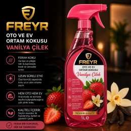 Oto ve Ev Ortam Kokusu Vanilya Çilek 1 Lt