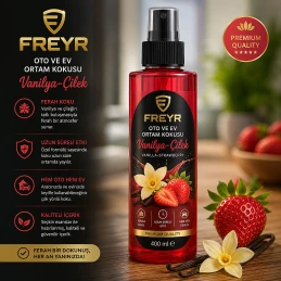 Oto ve Ev Ortam Kokusu Vanilya Çilek 400 Ml
